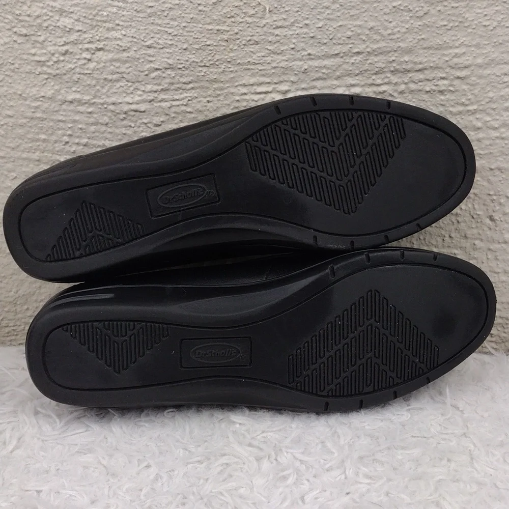Dr Scholl's Double Air-Pillo Black Argyle Design Leather Upper Slip On Loafer